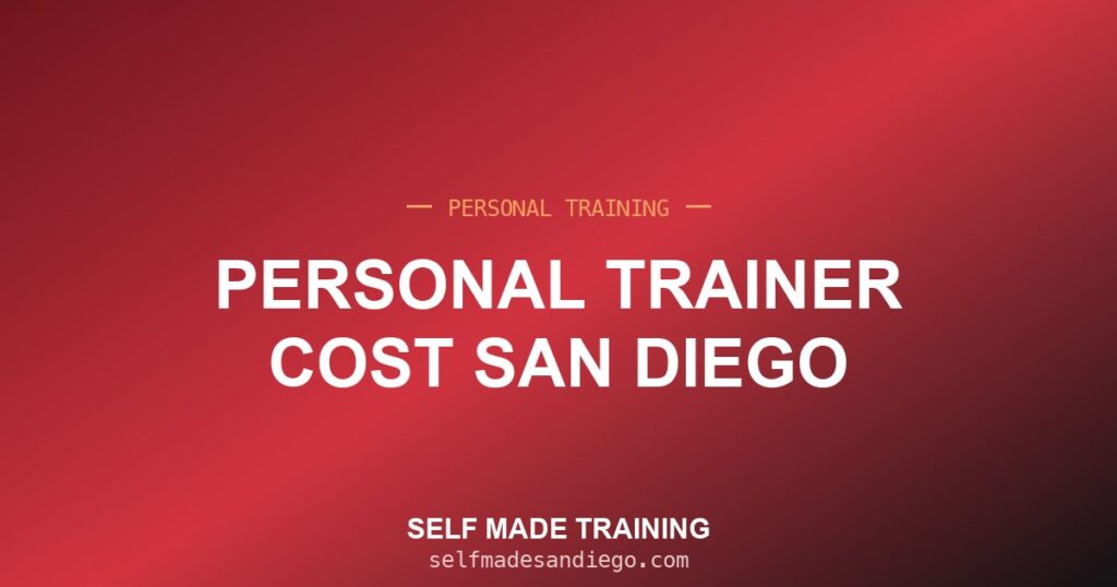 Personal Trainer Cost San Diego