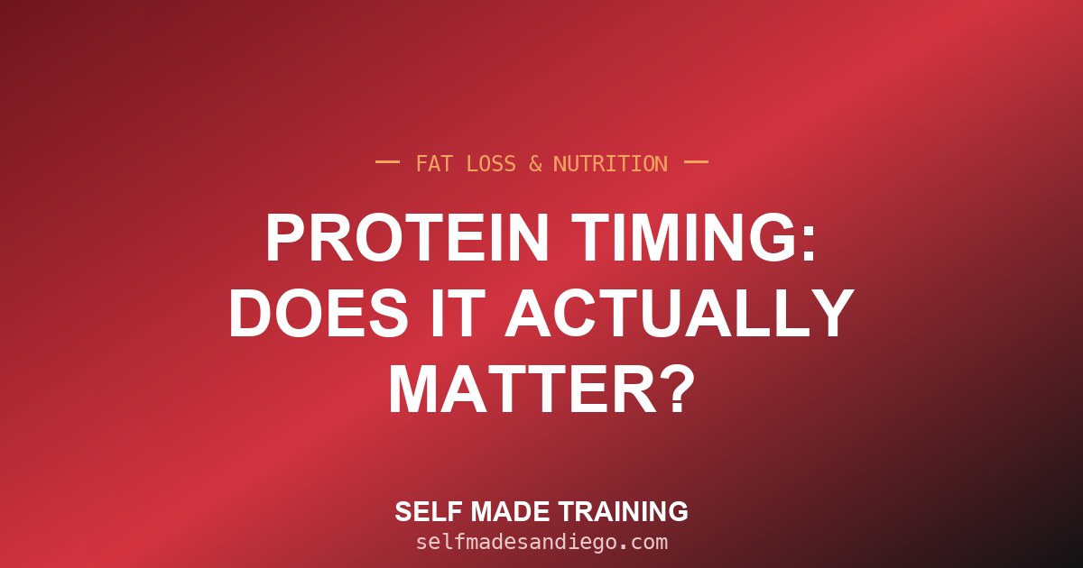 Protein Timing: Does It Actually Matter?