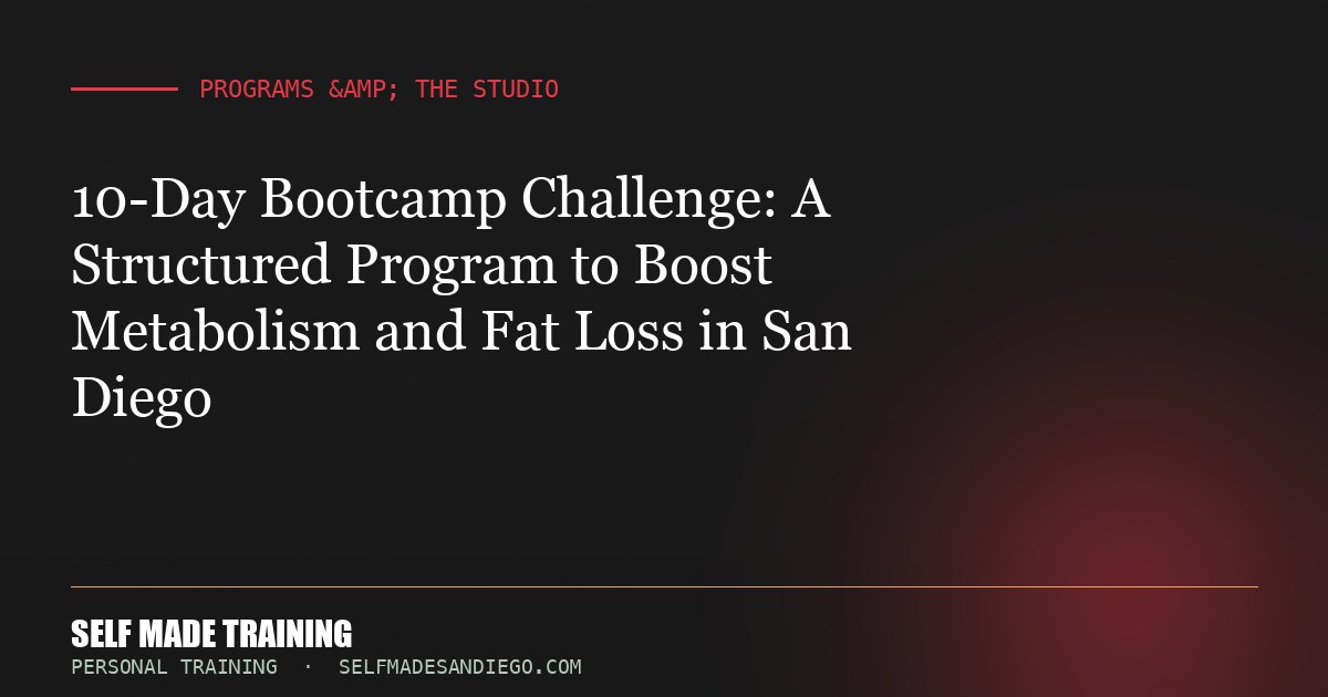 10-Day Bootcamp Challenge: A Structured Program to Boost Metabolism and Fat Loss in San Diego