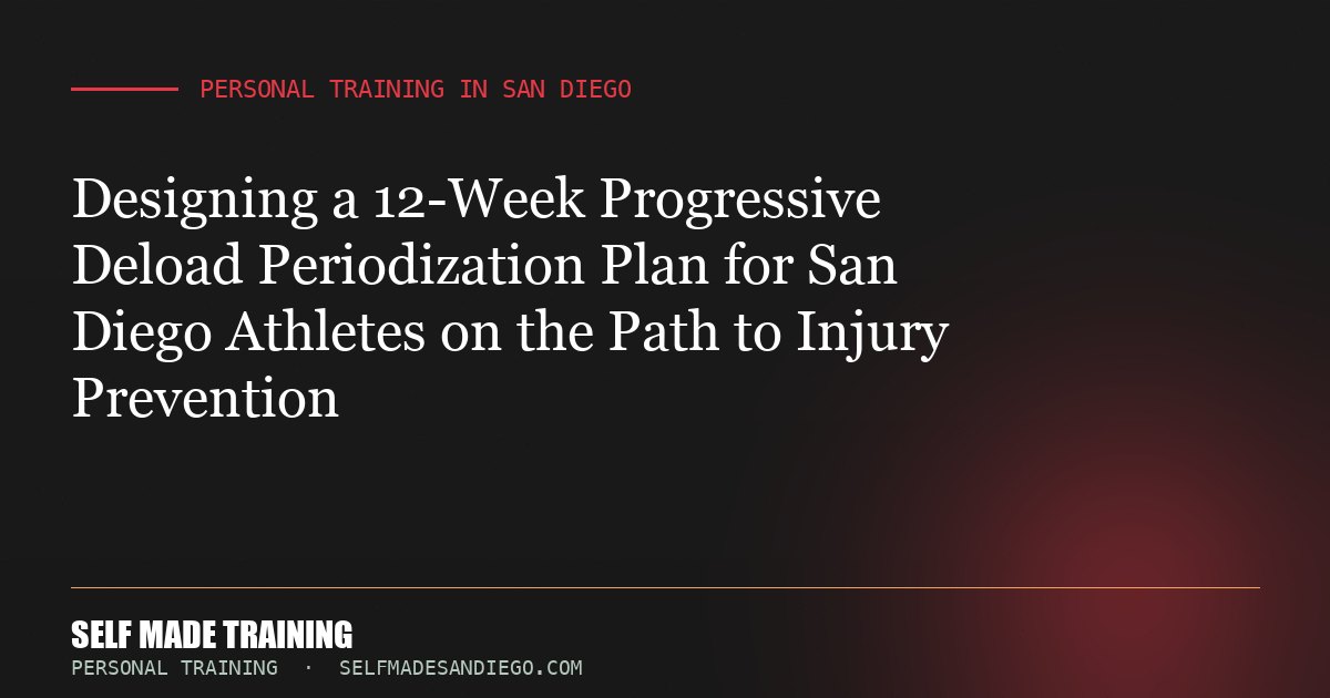Designing a 12-Week Progressive Deload Periodization Plan for San Diego Athletes on the Path to Injury Prevention