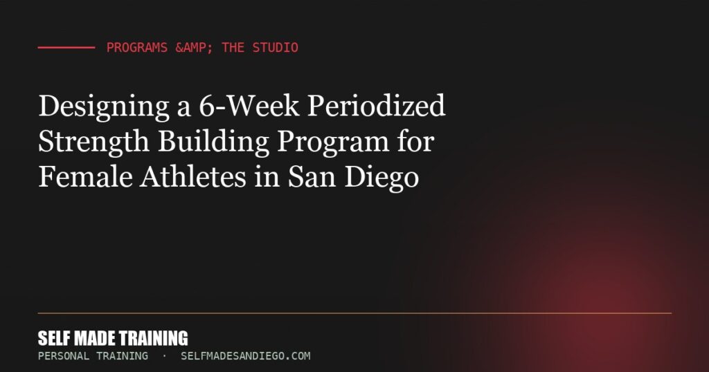 Designing a 6-Week Periodized Strength Building Program for Female Athletes in San Diego