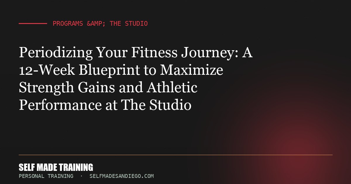 Periodizing Your Fitness Journey: A 12-Week Blueprint to Maximize Strength Gains and Athletic Performance at The Studio