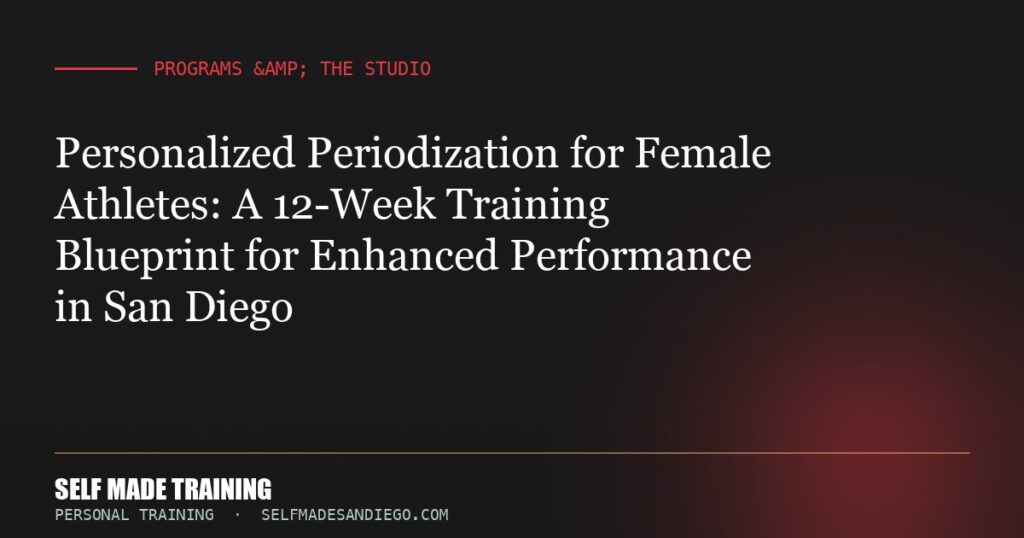 Personalized Periodization for Female Athletes: A 12-Week Training Blueprint for Enhanced Performance in San Diego