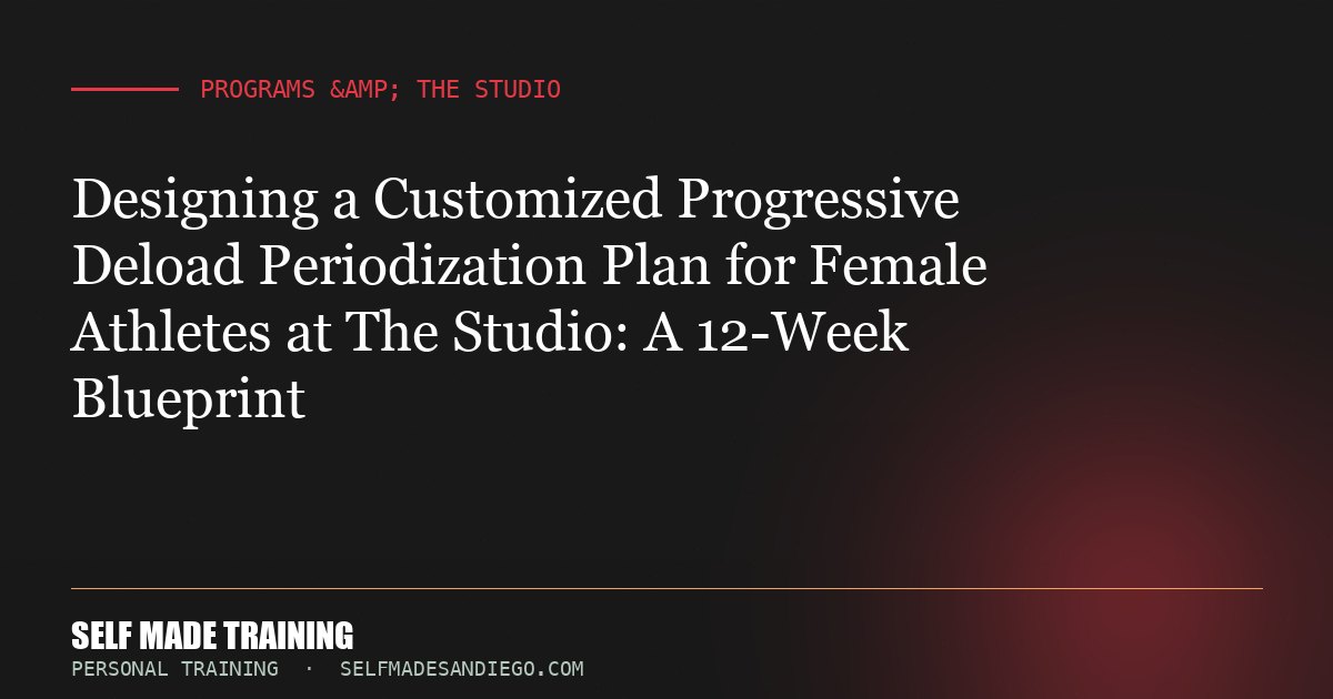 Designing a Customized Progressive Deload Periodization Plan for Female Athletes at The Studio: A 12-Week Blueprint